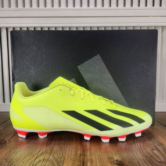 Adidas X Crazyfast Club FxG IG0618 Mens Size 11.5 Yellow Athletic Soccer Cleats - Picture 1 of 11